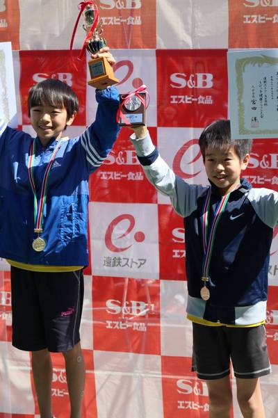 ３名優勝！S&Bちびっこ健康マラソン