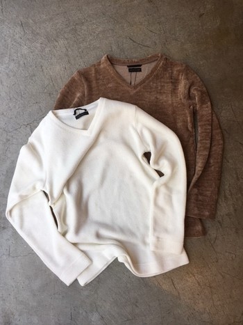 TETEHOMME 杢モールニットソー