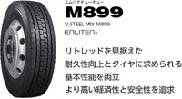 2025年3月新発売、トラック用ミックスタイヤM899♪