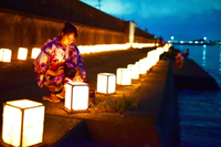 前芝川灯篭祭りへ。綺麗でした 2018/08/14 22:20:34