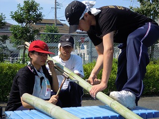 流しそうめん　準備その２