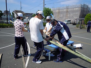 流しそうめん　準備その２