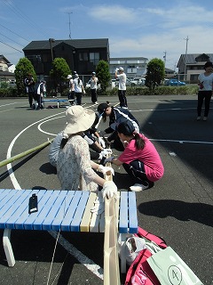 流しそうめん　準備その２