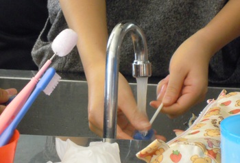 介護科1年生「歯の健康講座」