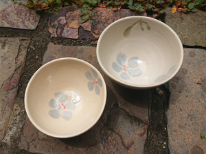 花模様のお茶碗