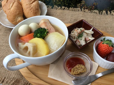 ★本日のランチ★【ベーコンと根菜のポトフ】１月7日から