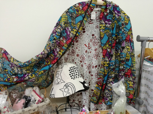 猫柄ショール