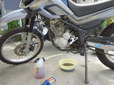セロー250　オイル交換