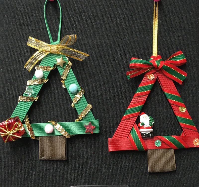 11月の工作（クリスマスツリーを作ろう）