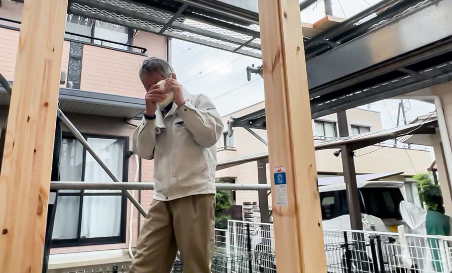 遊べる平屋のコートハウス！建前です！