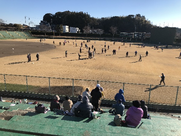 寒い中での新春グラウンド・ゴルフ大会