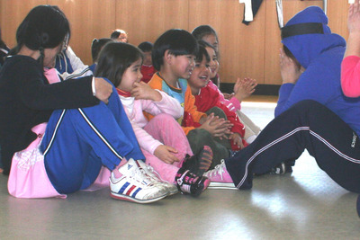 保育園の子どもたちが学校に来てくれました！！その１