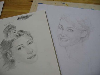 鉛筆画