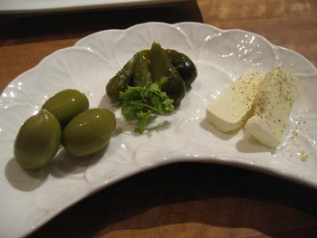赤ワインと夕食