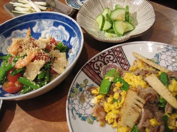 頂き物で夕食