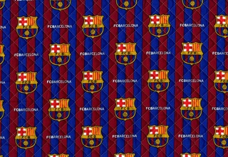 サッカー・FCバルセロナの生地＆キルティング