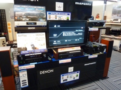 D&M「AirPlay」コーナー設置中～♪