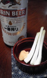 島らっきょうの塩づけ