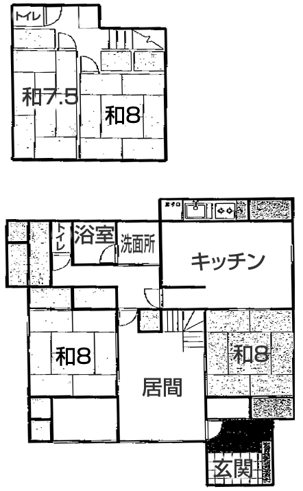 菊川市加茂☆一戸建借家（5DK）
