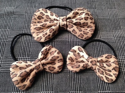 レオパード・リボンヘアゴム入荷してます♪