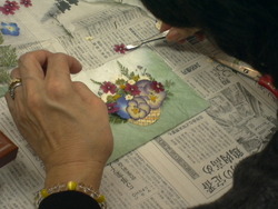 「和の森」ってこんな店・・・押し花体験教室