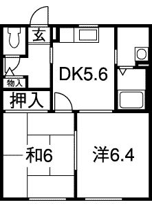 菊川市下平川2ＤＫ★