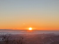 粟ヶ岳山頂から初日の出と、元旦ランニング 2025/01/01 21:35:58