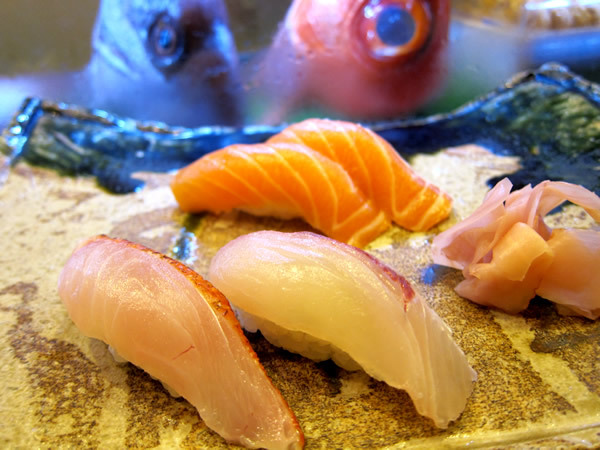 寿司屋のカウンターで握ってもらう醍醐味（寿し半／半田町）