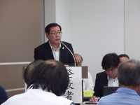 袋井市議会議会報告会。
