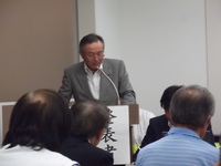 袋井市議会議会報告会。