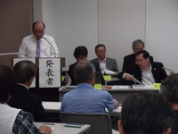 袋井市議会議会報告会。
