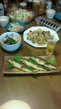 久しぶりの鮎です(*^_^*) 2016/08/21 11:56:23