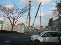 袋井警察署建設工事が始まっています。
