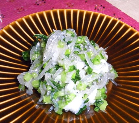 生しらすと蕪のおろし和え